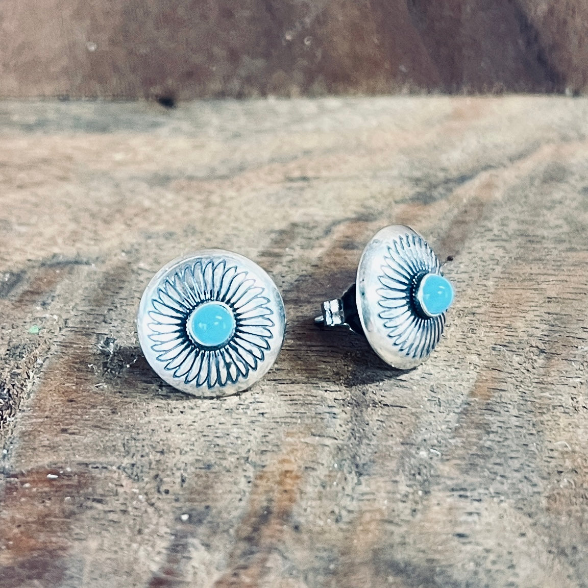 Sterling Silver and Turquoise studs