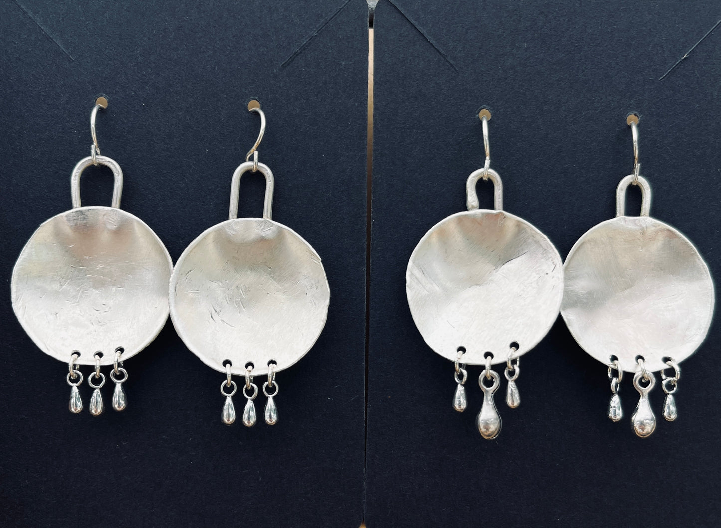 Finn Fringe Disks in Sterling Silver
