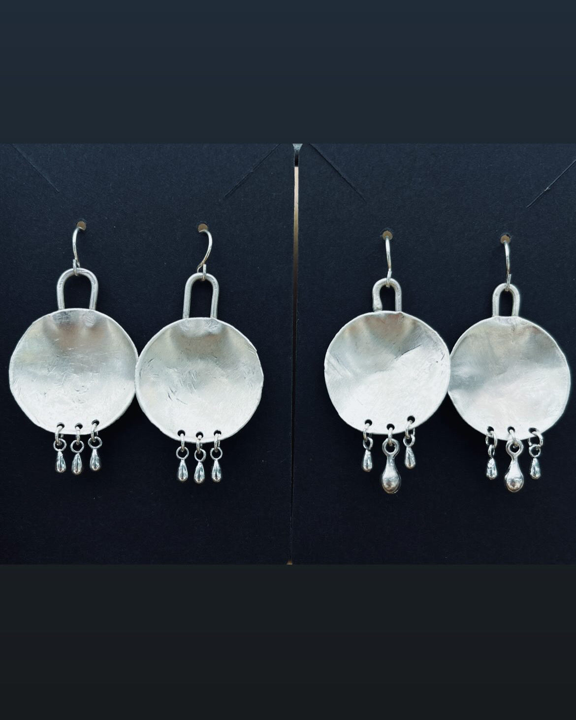 Finn Fringe Disks in Sterling Silver