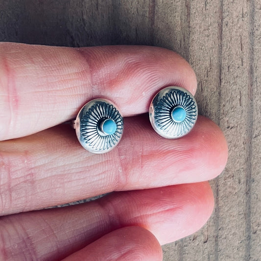 Sterling Silver and Turquoise studs